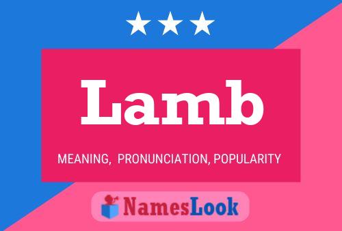 Lamb 名字海报