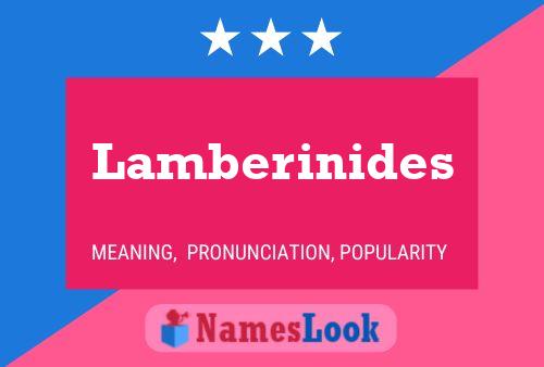 Lamberinides 名字海报