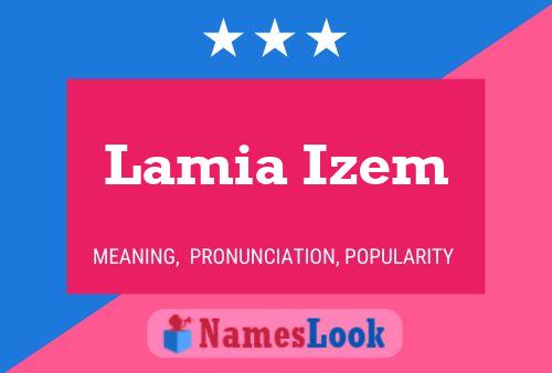 Lamia Izem 名字海报