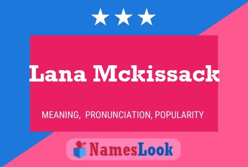 Lana Mckissack 名字海报