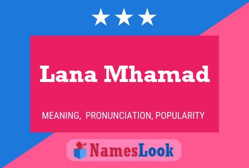 Lana Mhamad 名字海报