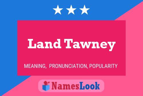 Land Tawney 名字海报