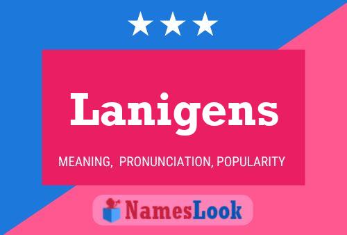 Lanigens 名字海报