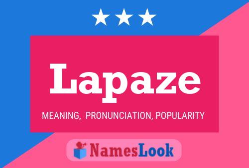 Lapaze 名字海报