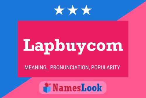 Lapbuycom 名字海报