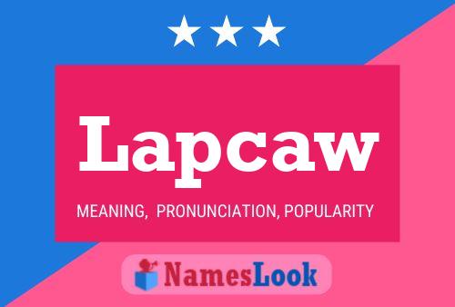 Lapcaw 名字海报