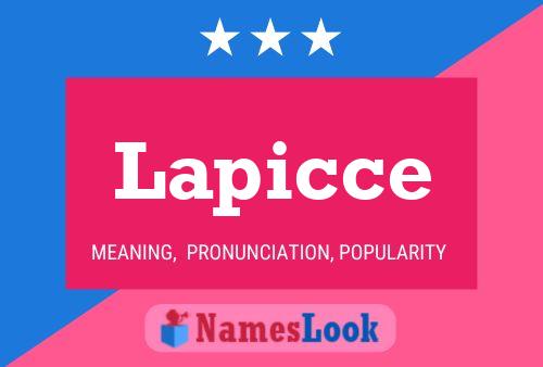 Lapicce 名字海报