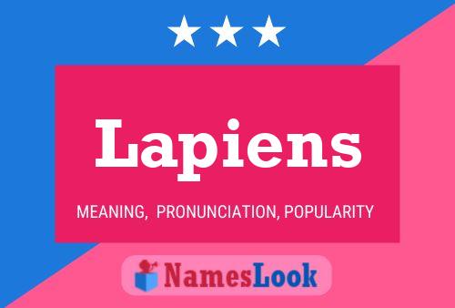 Lapiens 名字海报