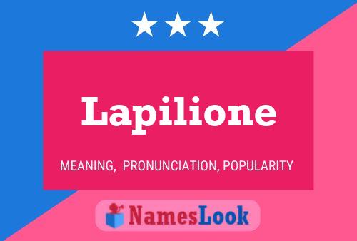 Lapilione 名字海报