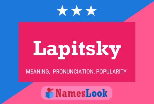 Lapitsky 名字海报