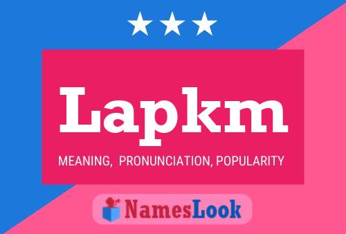 Lapkm 名字海报