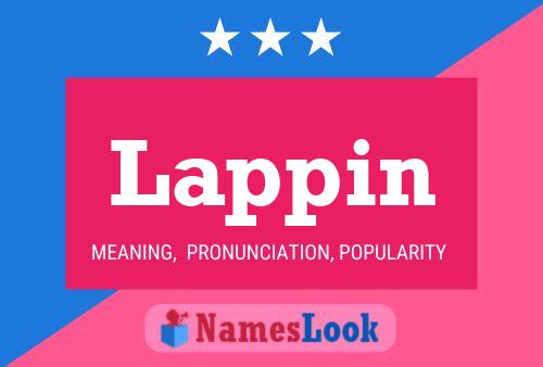 Lappin 名字海报