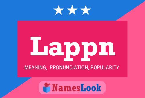 Lappn 名字海报