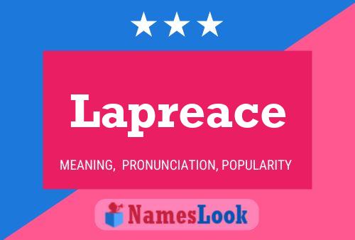 Lapreace 名字海报