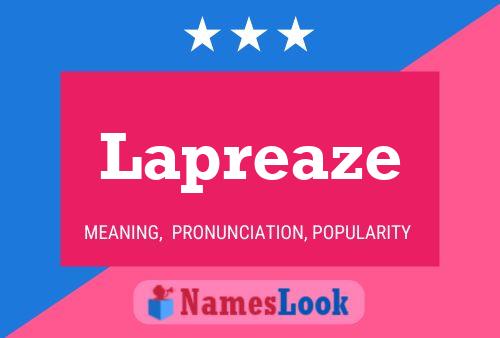 Lapreaze 名字海报