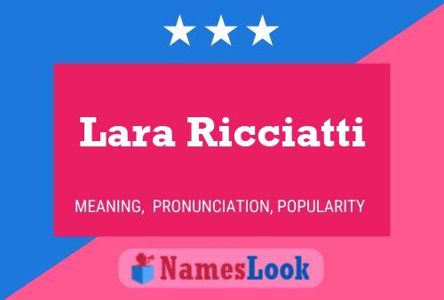 Lara Ricciatti 名字海报