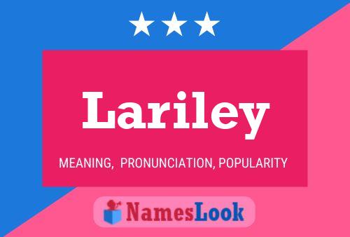 Lariley 名字海报