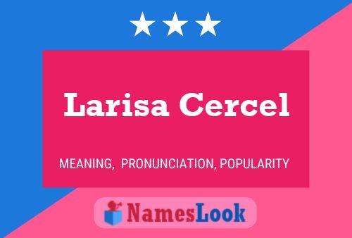 Larisa Cercel 名字海报