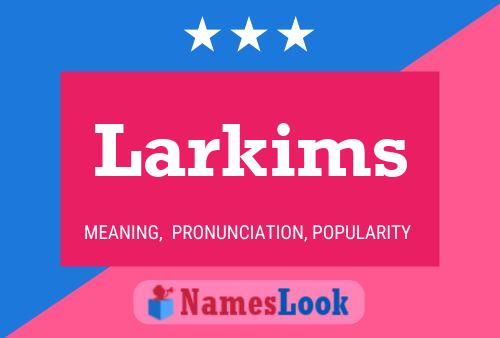 Larkims 名字海报