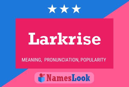 Larkrise 名字海报