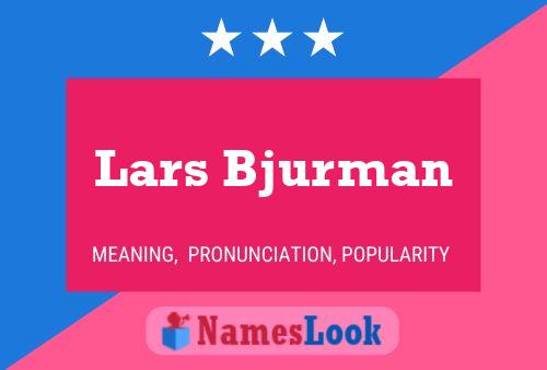 Lars Bjurman 名字海报