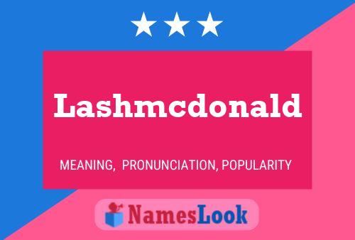 Lashmcdonald 名字海报