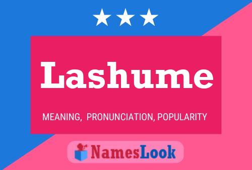 Lashume 名字海报