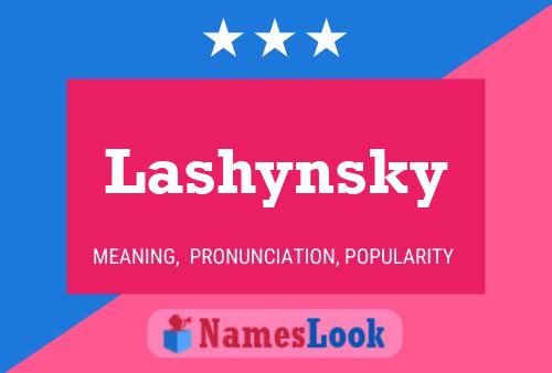 Lashynsky 名字海报