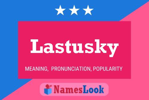 Lastusky 名字海报