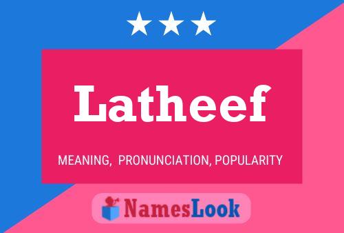 Latheef 名字海报