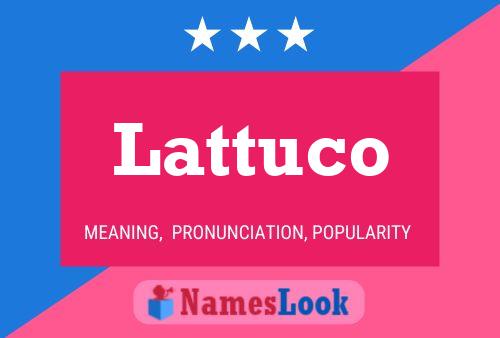 Lattuco 名字海报