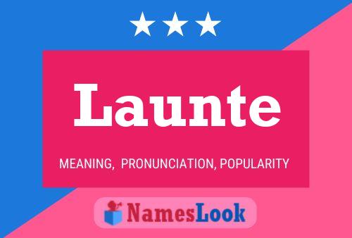 Launte 名字海报