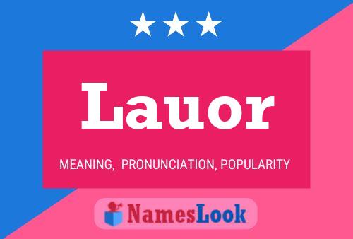 Lauor 名字海报