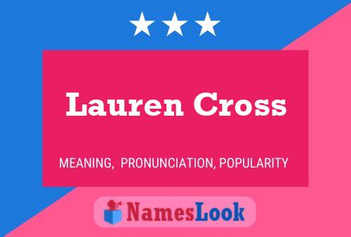 Lauren Cross 名字海报