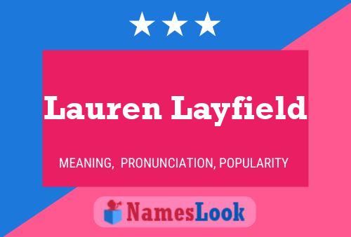 Lauren Layfield 名字海报