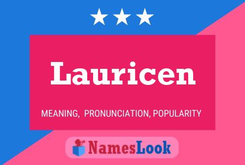 Lauricen 名字海报