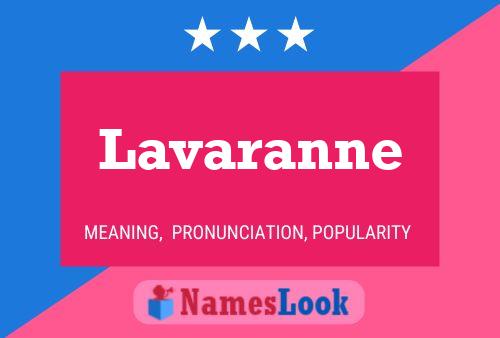 Lavaranne 名字海报