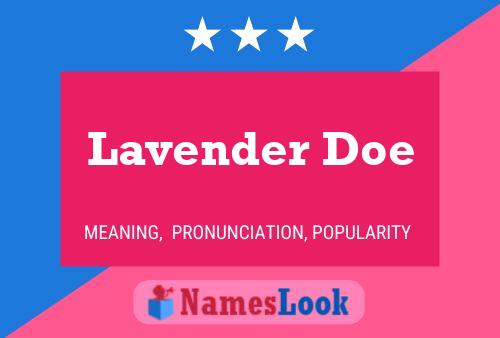 Lavender Doe 名字海报