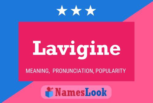 Lavigine 名字海报