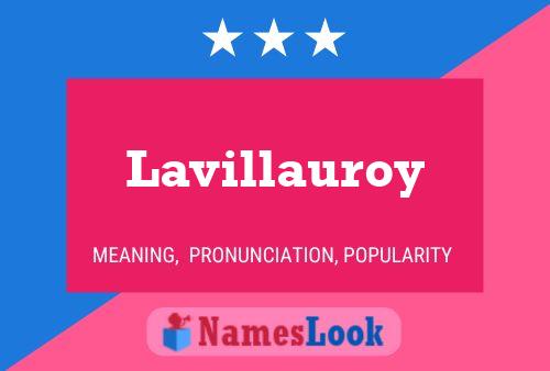 Lavillauroy 名字海报