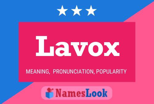 Lavox 名字海报