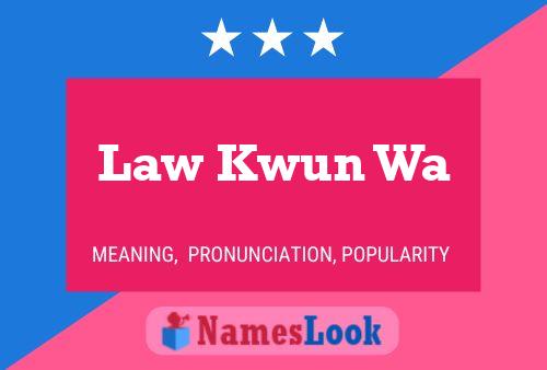 Law Kwun Wa 名字海报