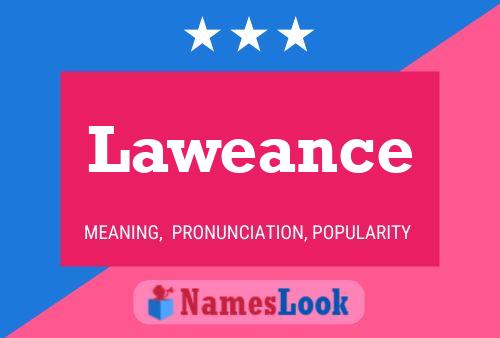 Laweance 名字海报