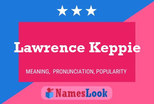 Lawrence Keppie 名字海报