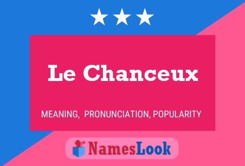 Le Chanceux 名字海报