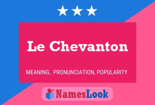 Le Chevanton 名字海报