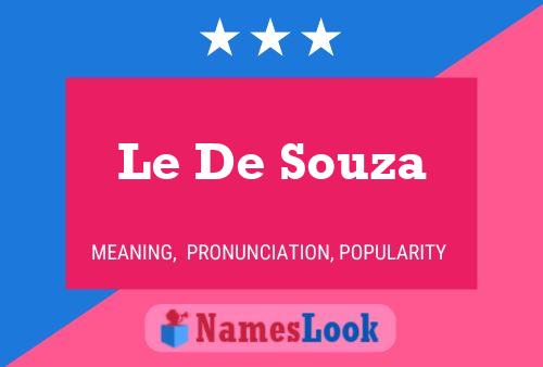 Le De Souza 名字海报