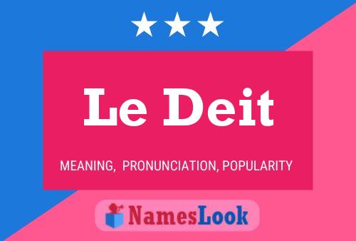 Le Deit 名字海报