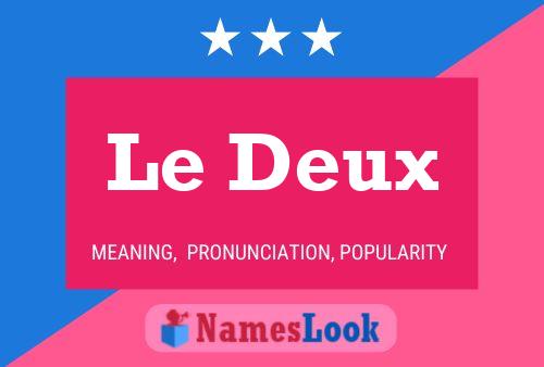 Le Deux 名字海报