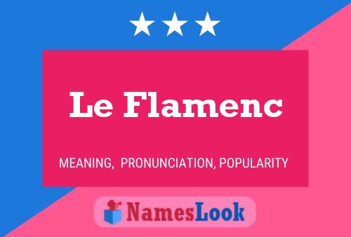 Le Flamenc 名字海报